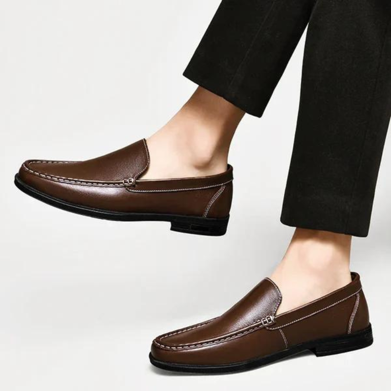 High-Street Leather Loafers
