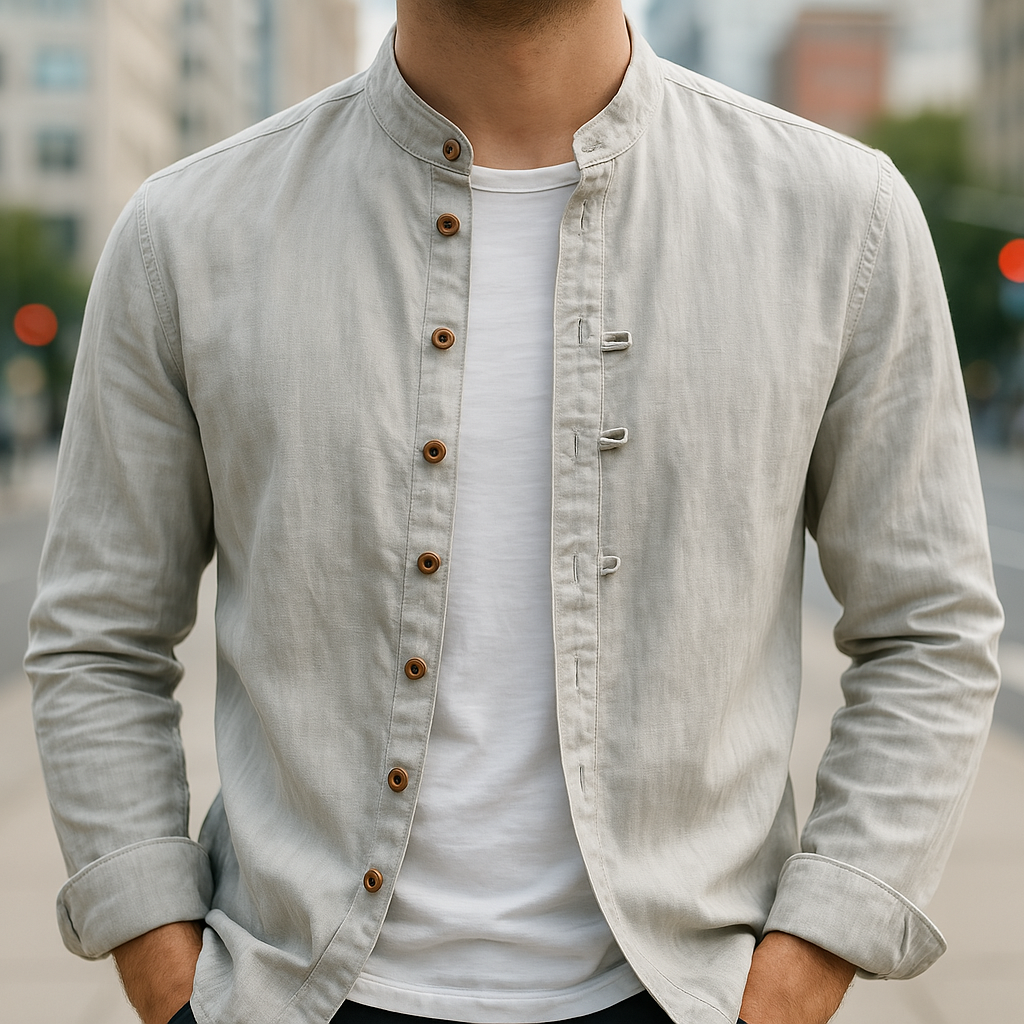 Band Collar Shirt