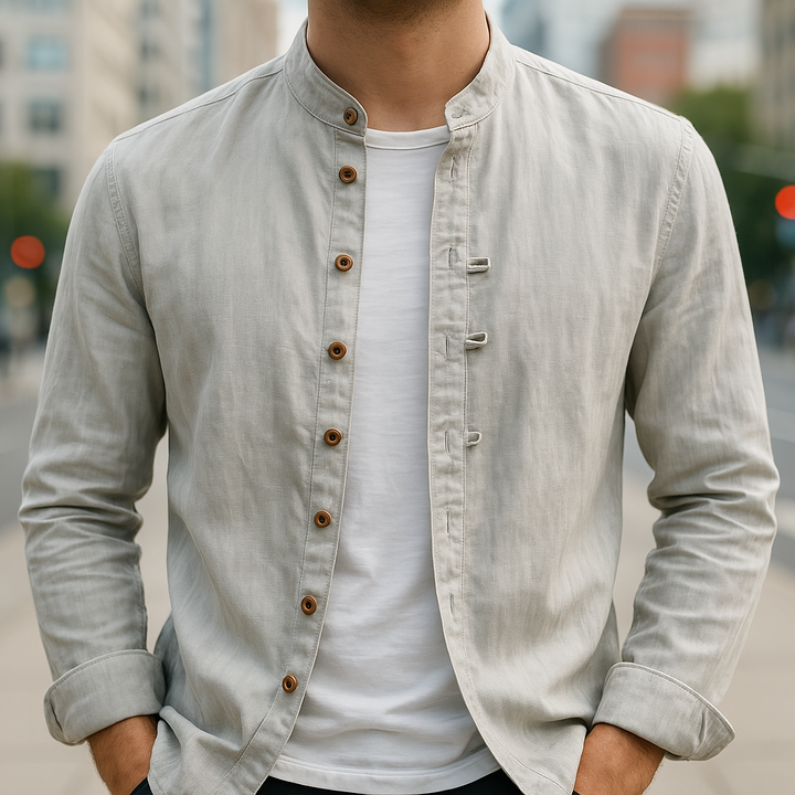 Band Collar Shirt