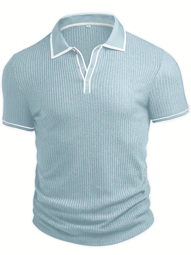 Vertical Ribbed Polo