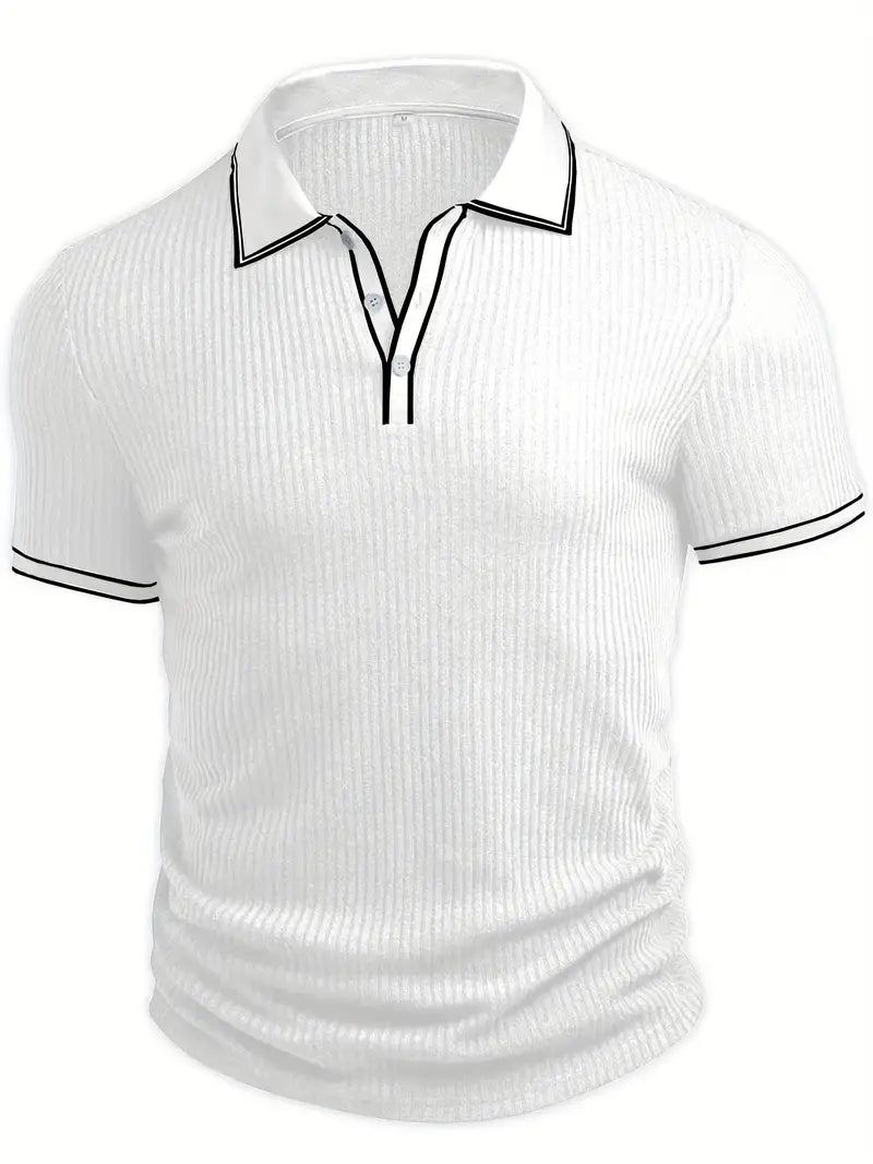 Vertical Ribbed Polo