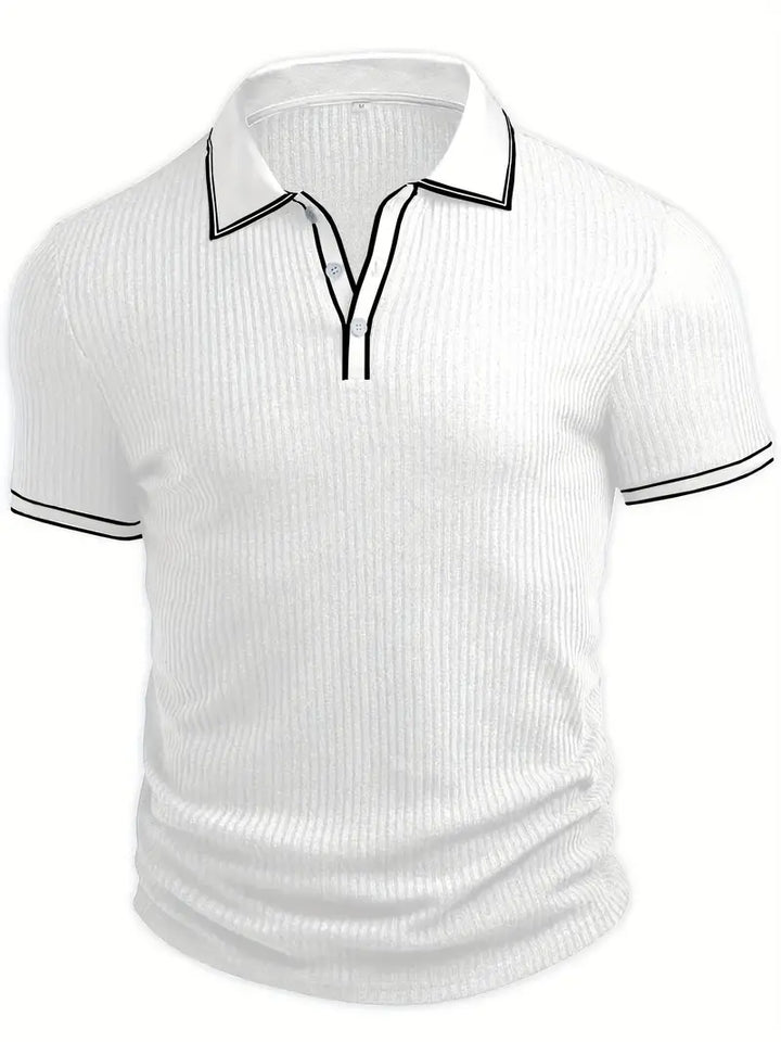 Vertical Ribbed Polo