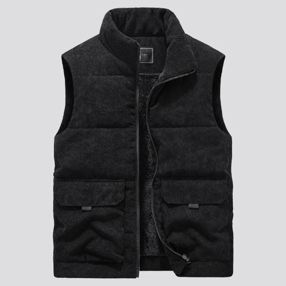 Corduroy Puffer Vest