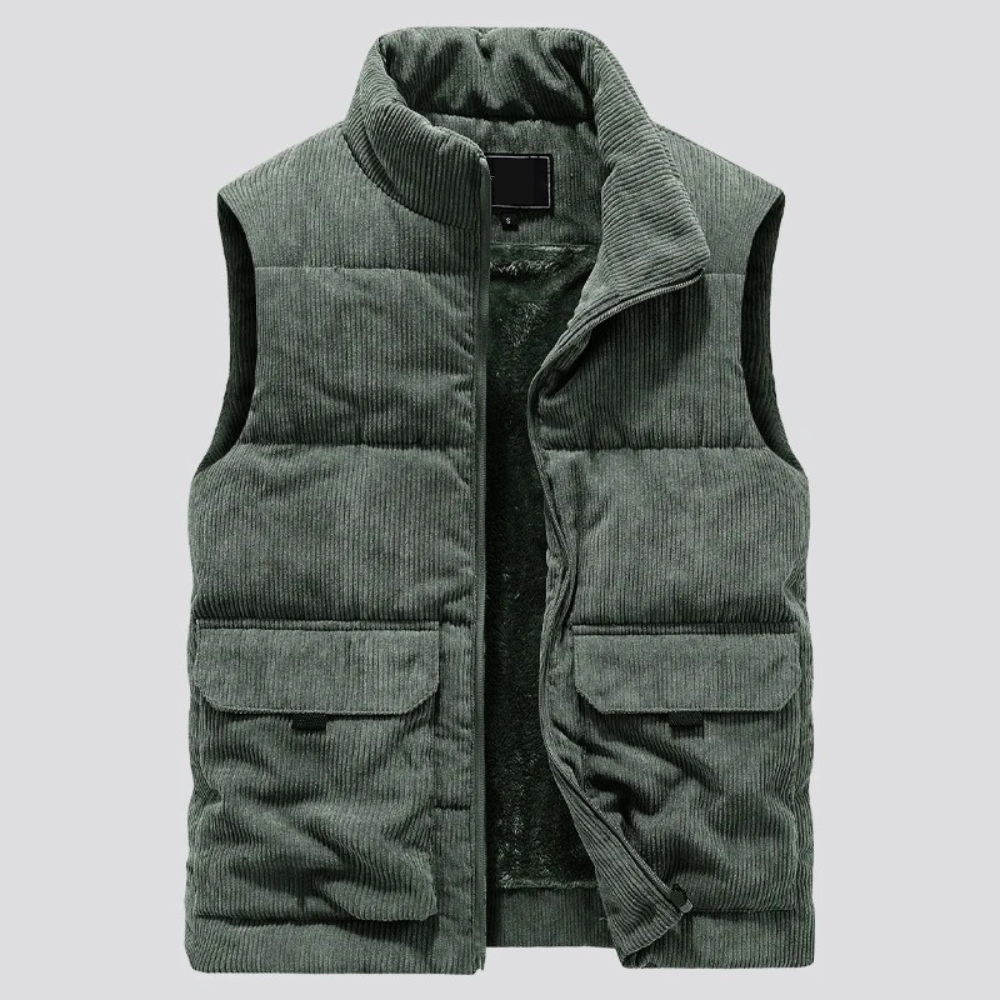Corduroy Puffer Vest