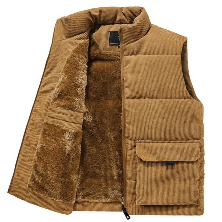 Corduroy Puffer Vest