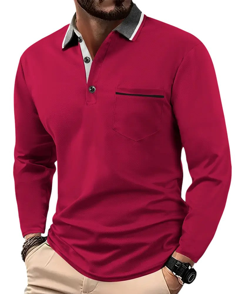 Contrast Pique Polo