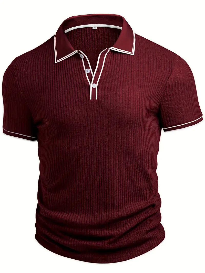 Vertical Ribbed Polo