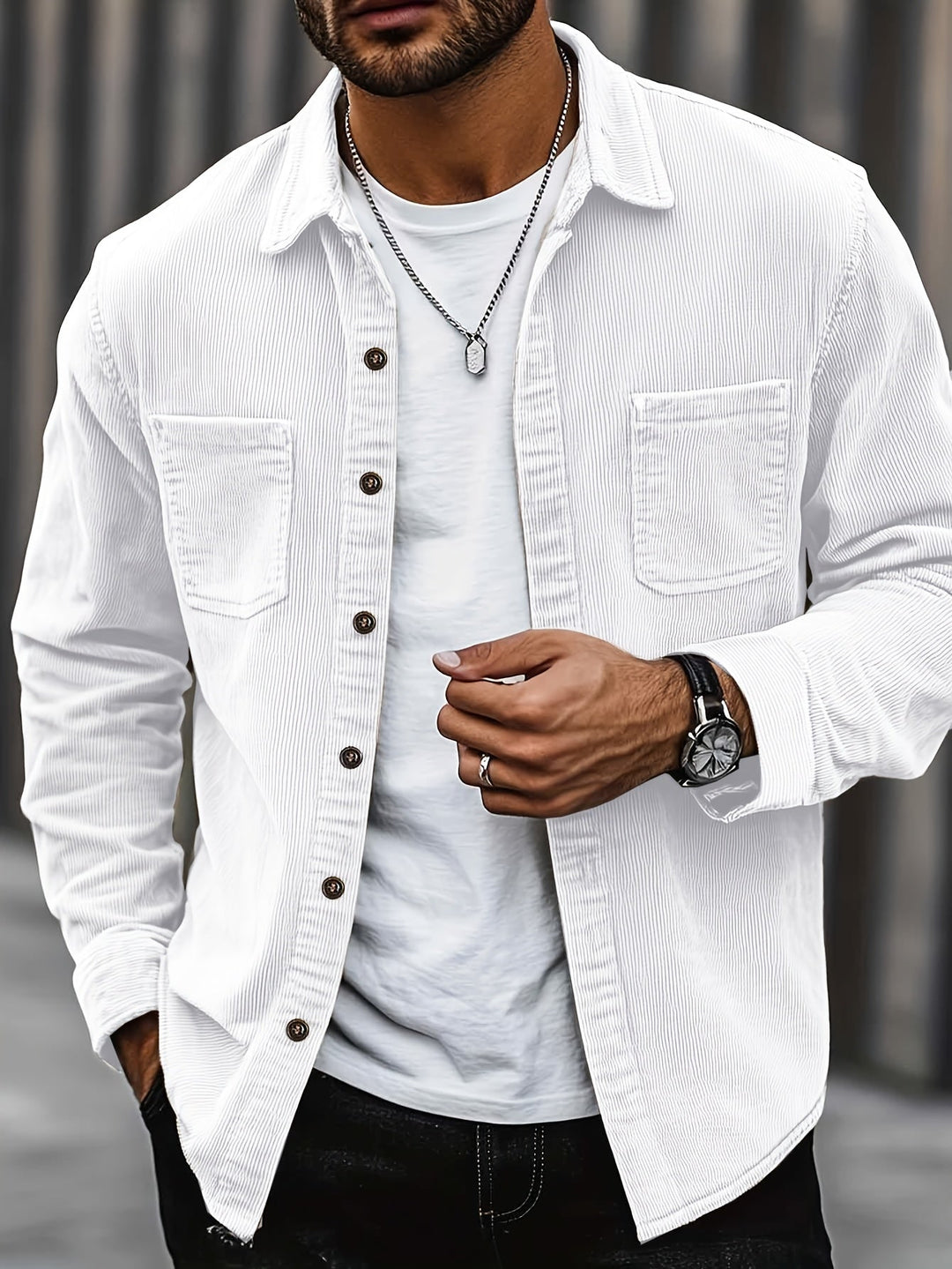 Corduroy Overshirt Jacket