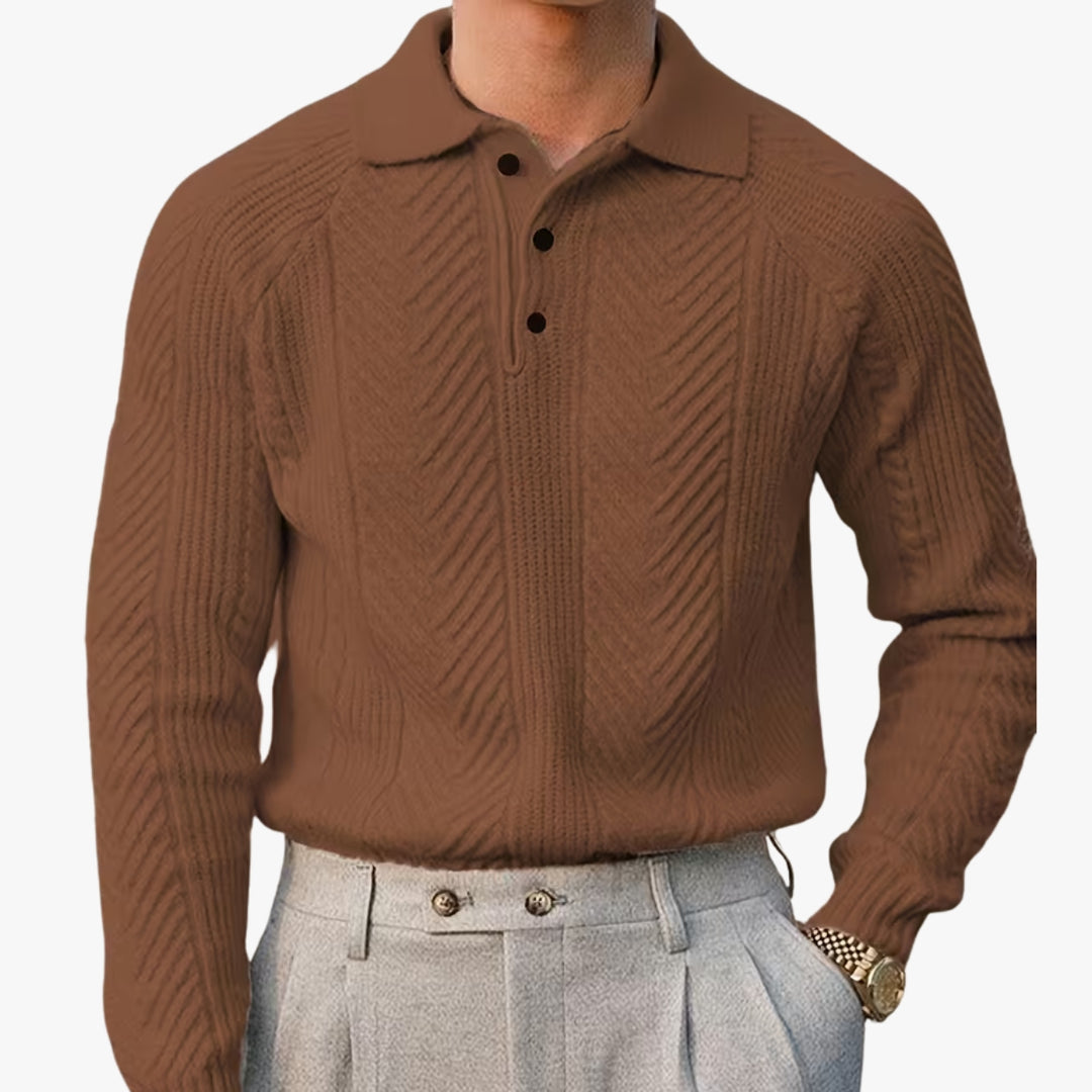Textured Knit Polo
