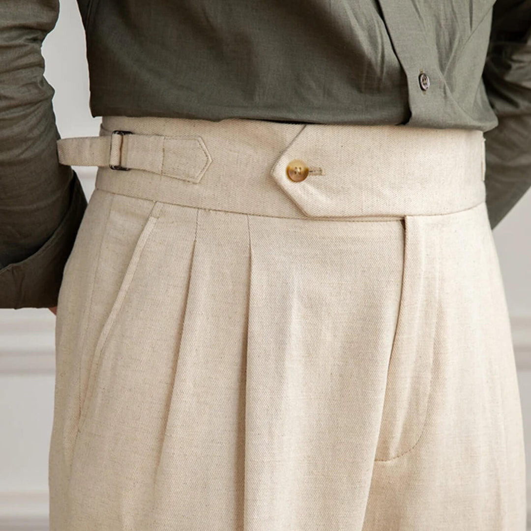 High-Waisted Classic Trousers