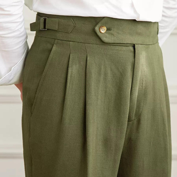 High-Waisted Classic Trousers