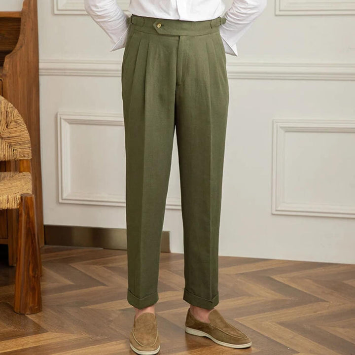 High-Waisted Classic Trousers