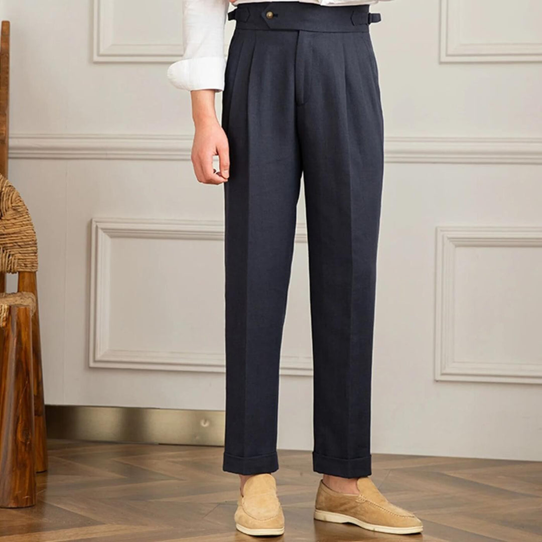 High-Waisted Classic Trousers