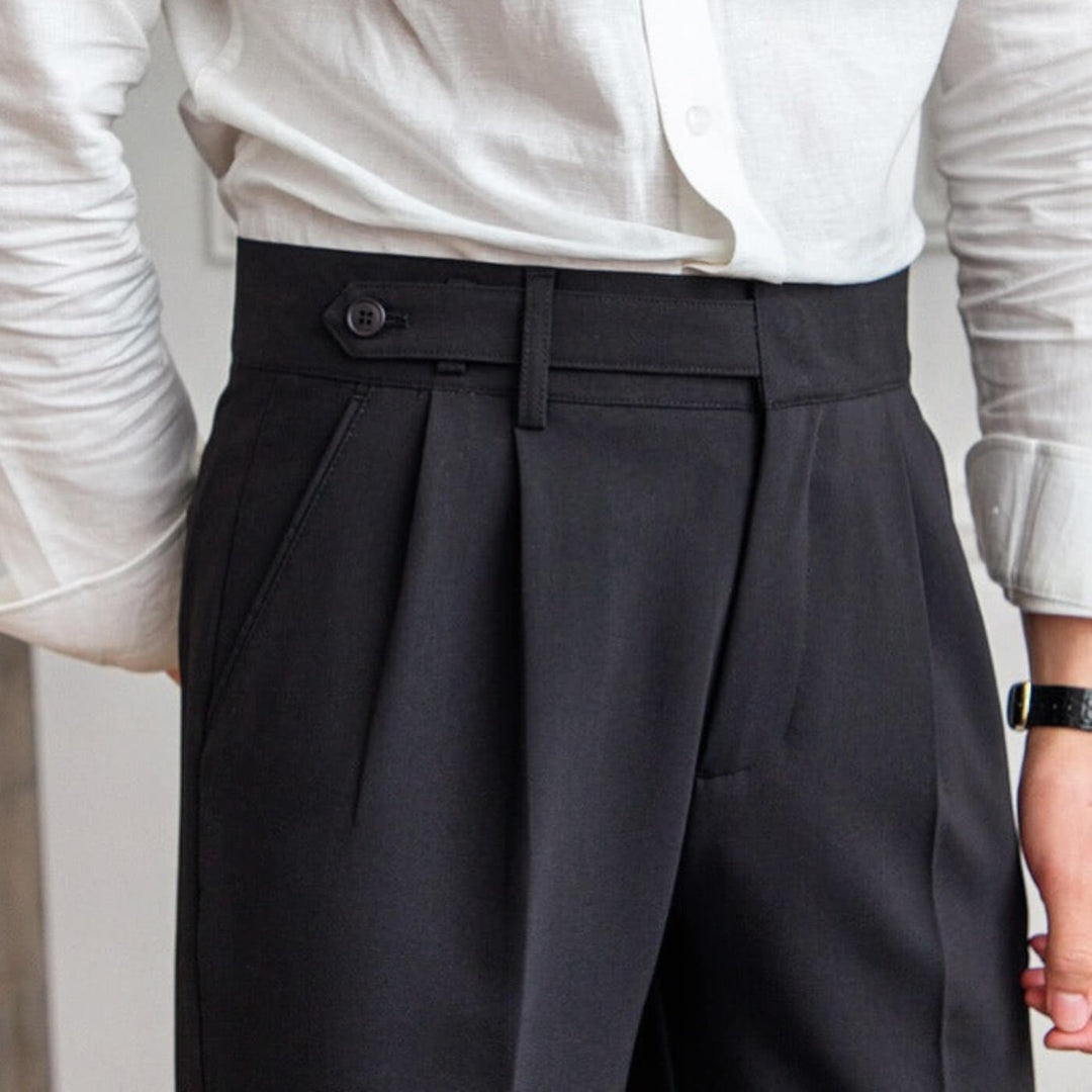 High-Waisted Classic Trousers
