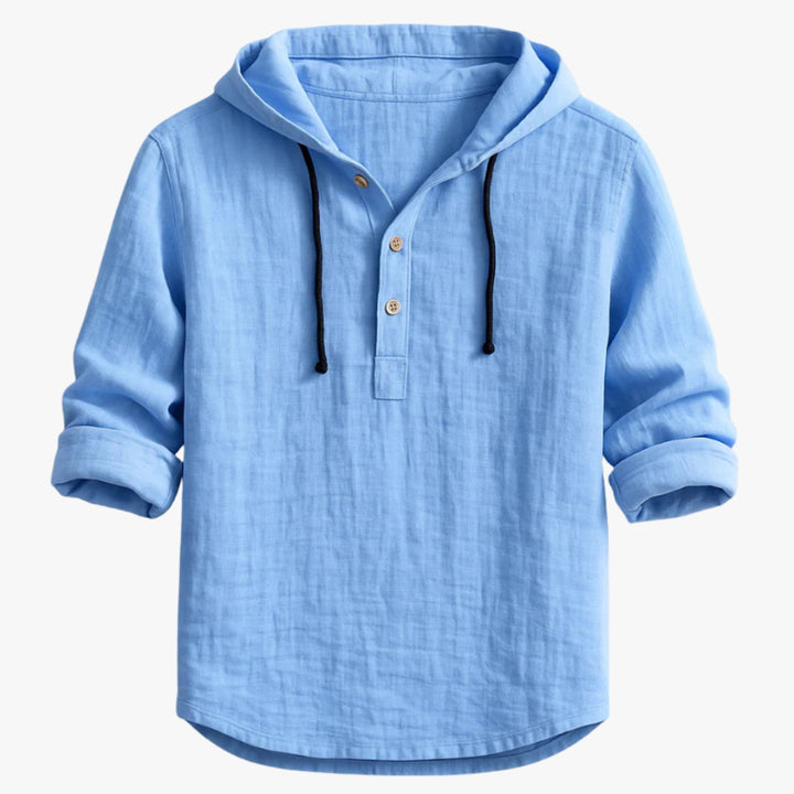 Linen Hooded Shirt