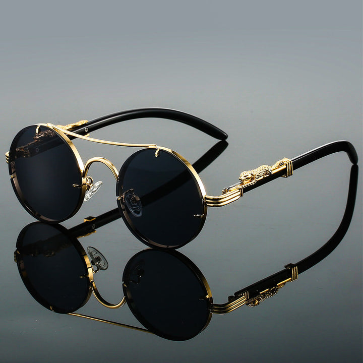 Wood Rimless Sunglasses