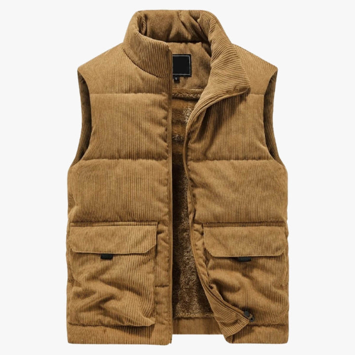 Corduroy Puffer Vest