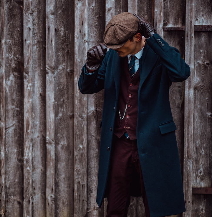 Herringbone Newsboy Cap