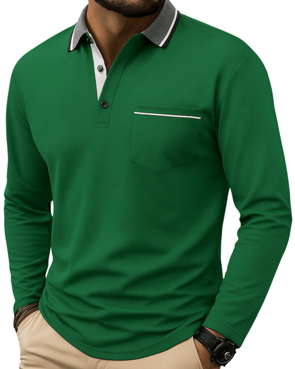 Contrast Pique Polo