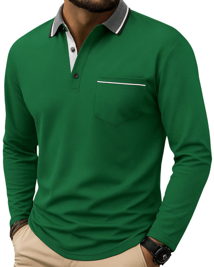 Contrast Pique Polo