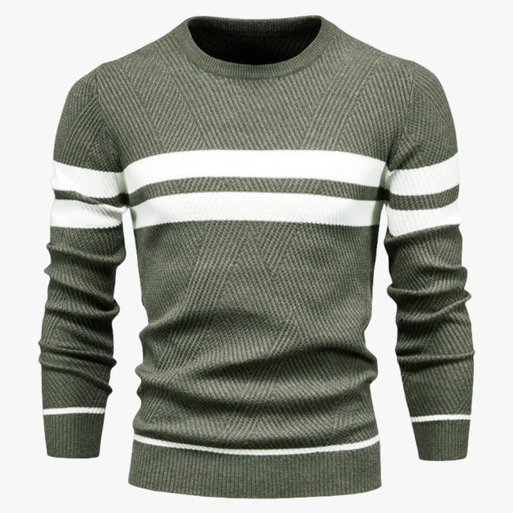 Dual Stripe Crewneck