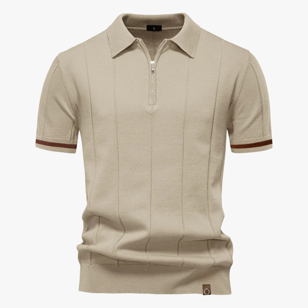 Knitted Zip Polo