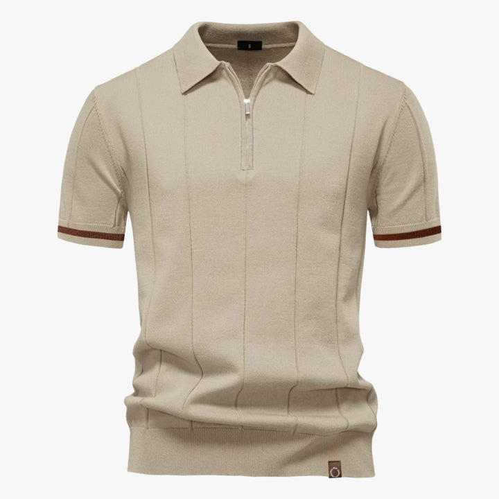 Knitted Zip Polo