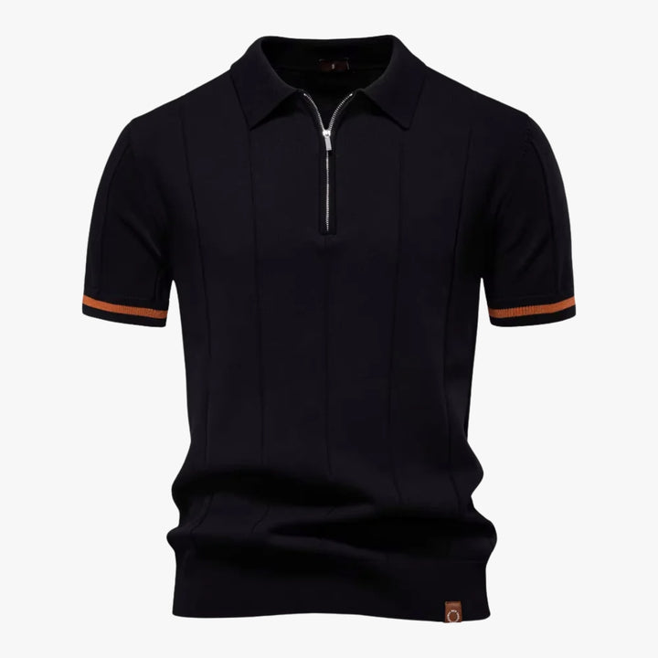 Knitted Zip Polo
