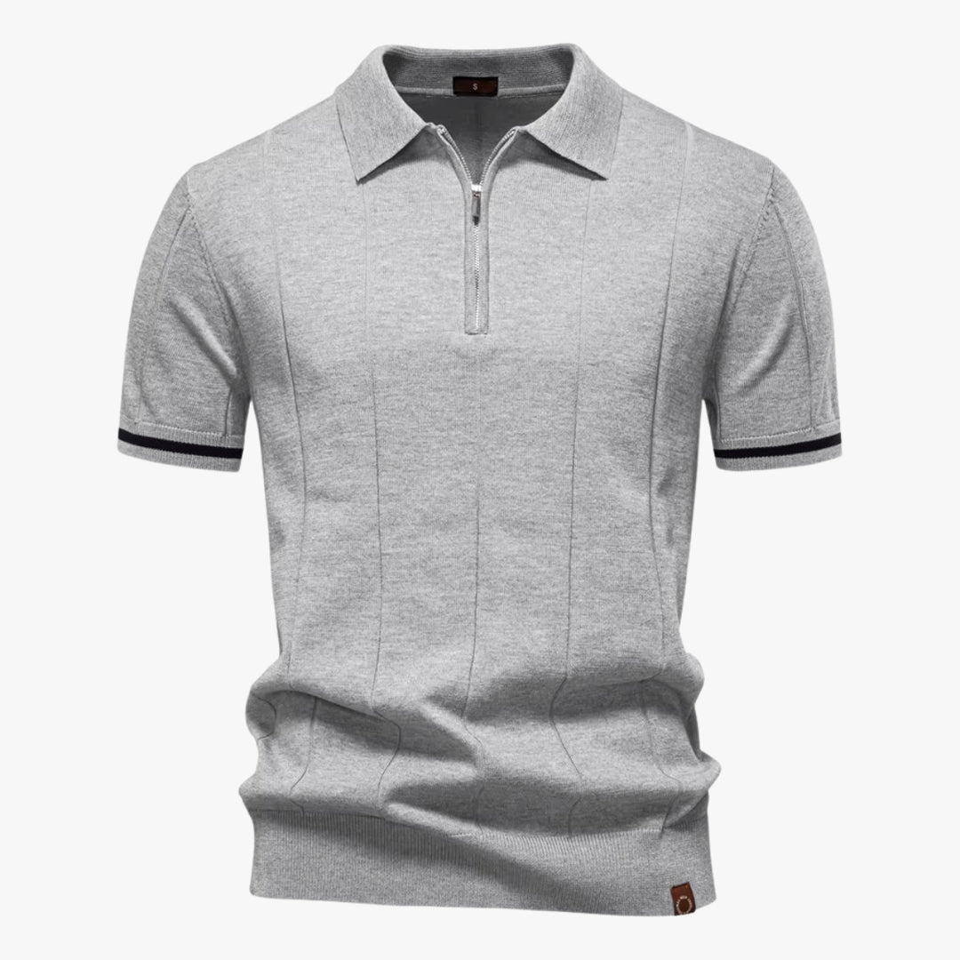 Knitted Zip Polo