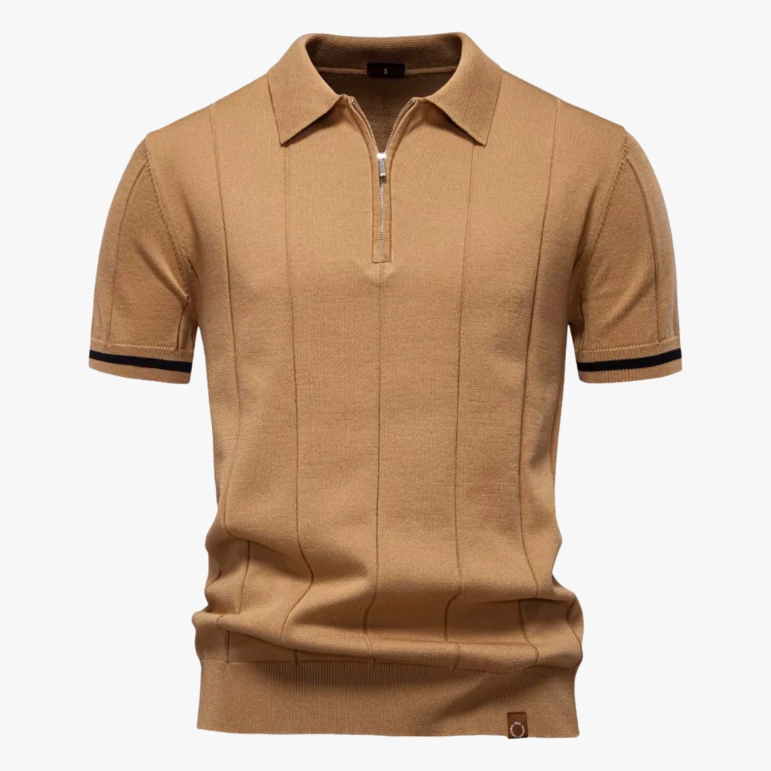 Knitted Zip Polo