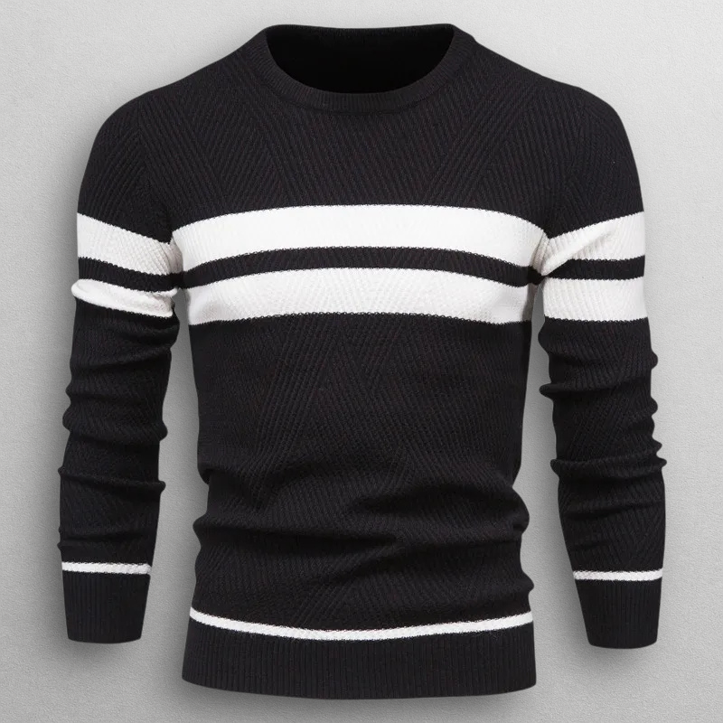 Dual Stripe Crewneck