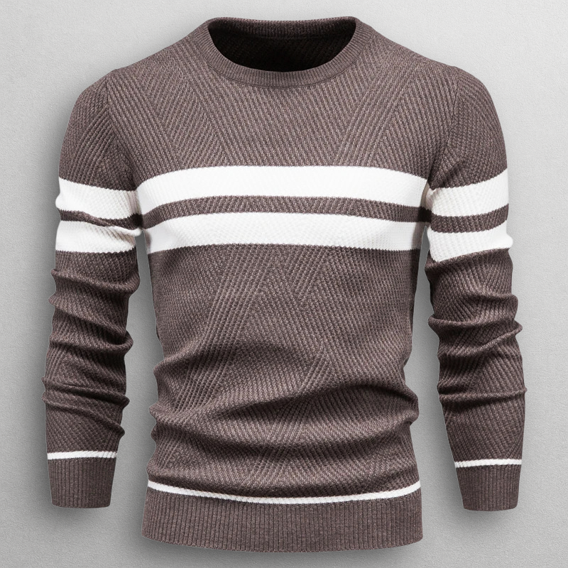 Dual Stripe Crewneck