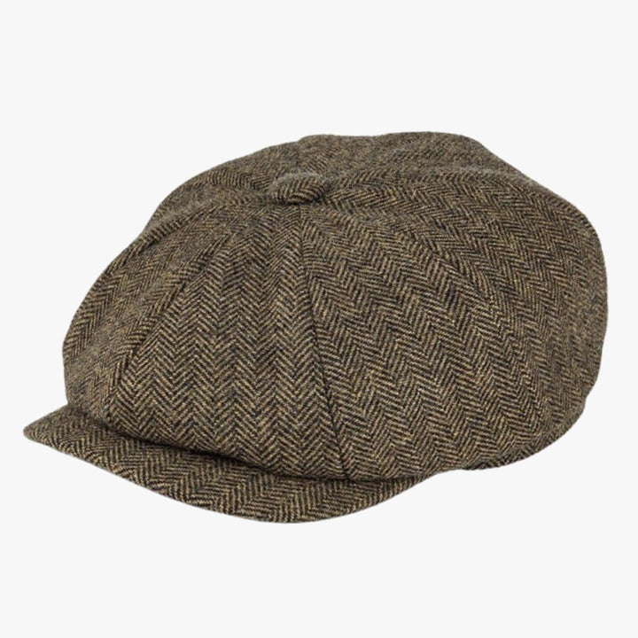 Herringbone Newsboy Cap