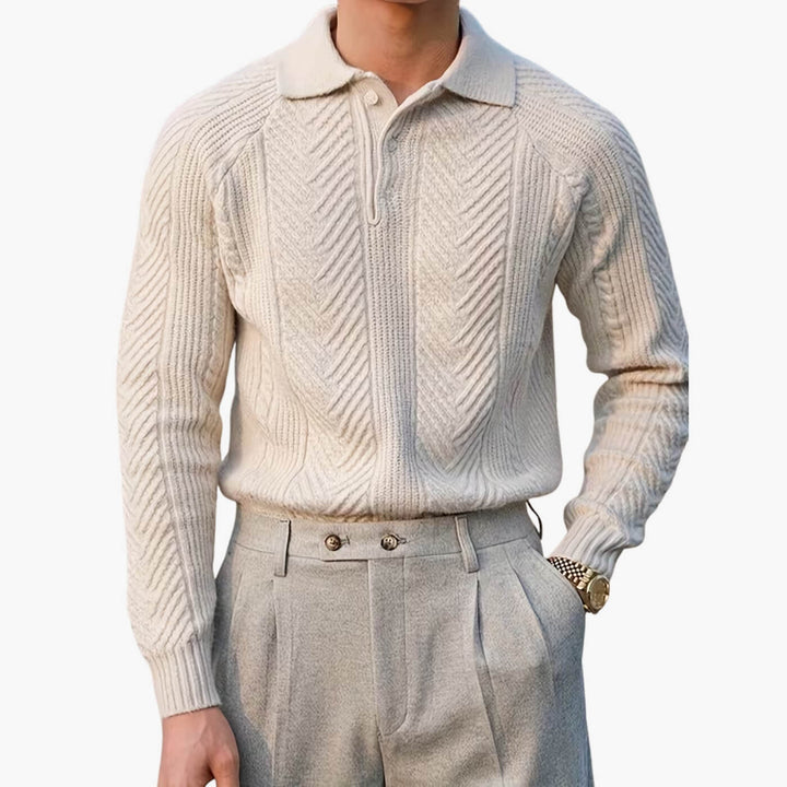 Chevron Raglan Polo