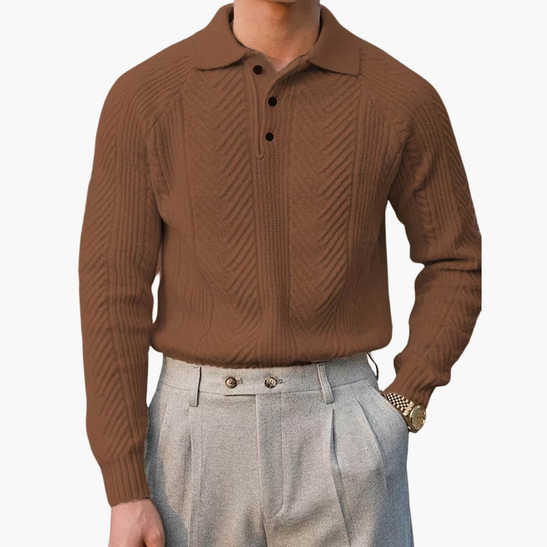 Chevron Raglan Polo