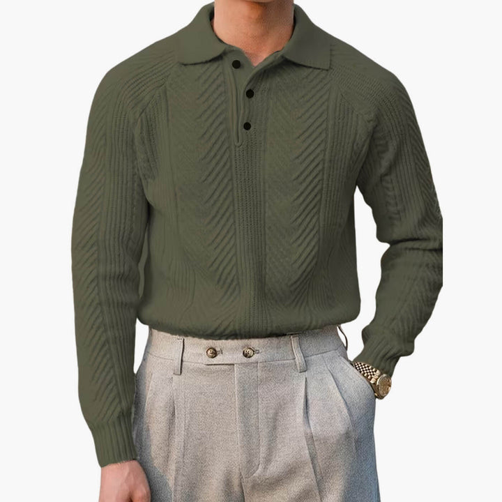 Chevron Raglan Polo