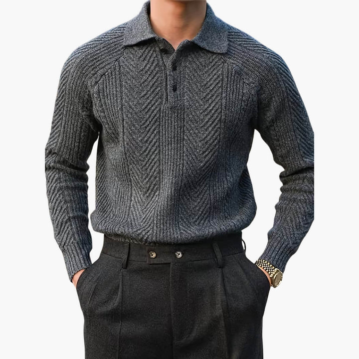 Chevron Raglan Polo