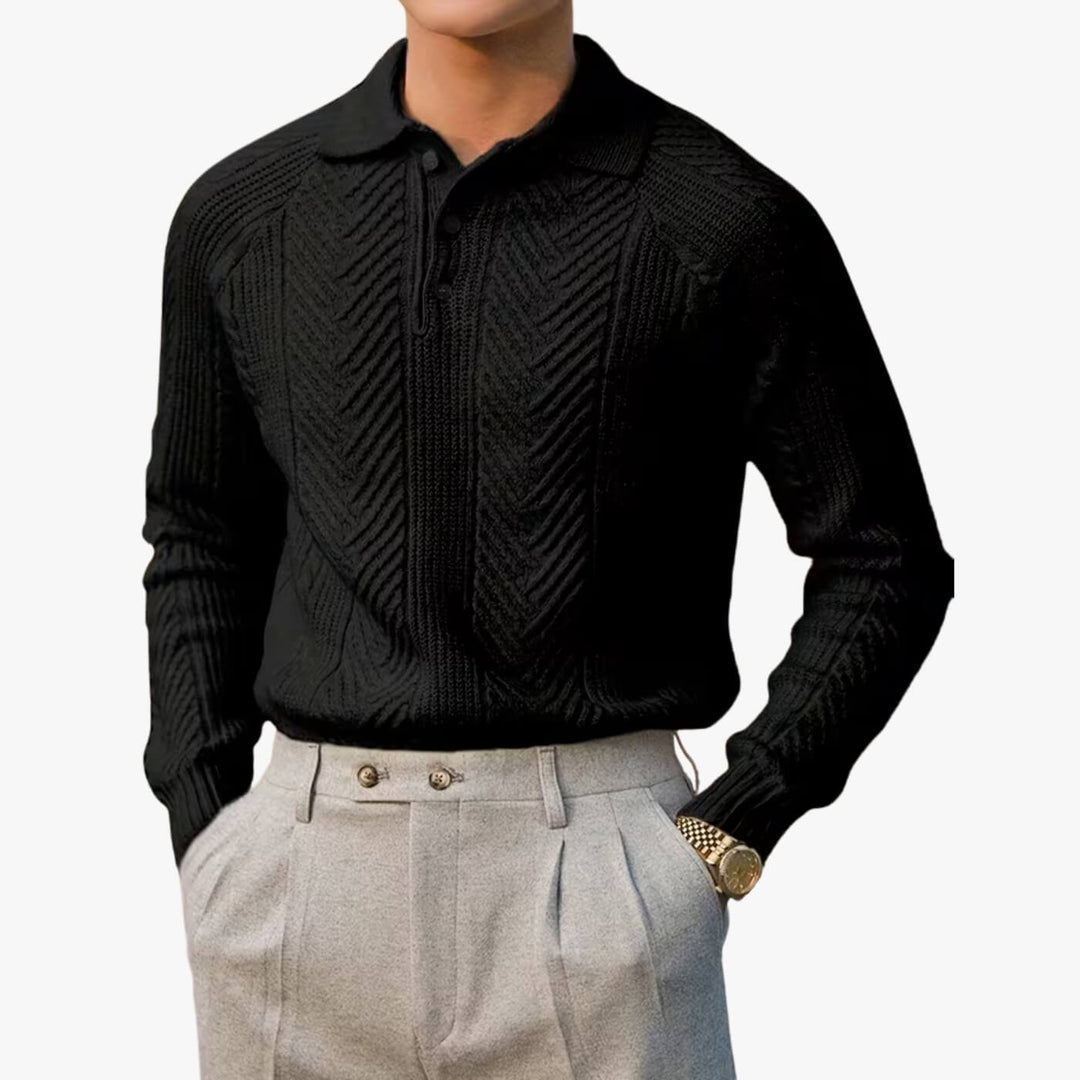 Chevron Raglan Polo