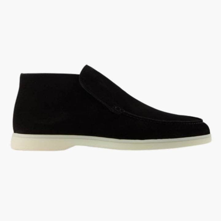 Suede Ankle Loafers