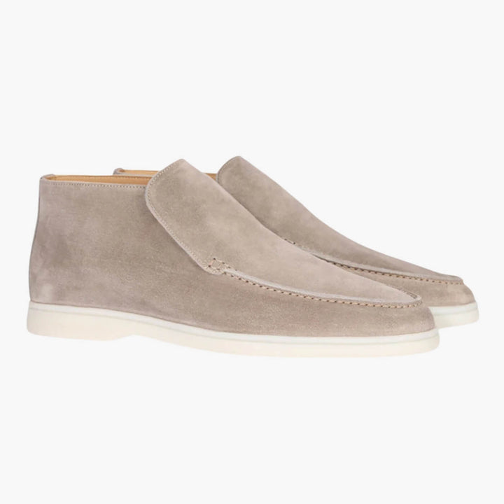 Suede Ankle Loafers