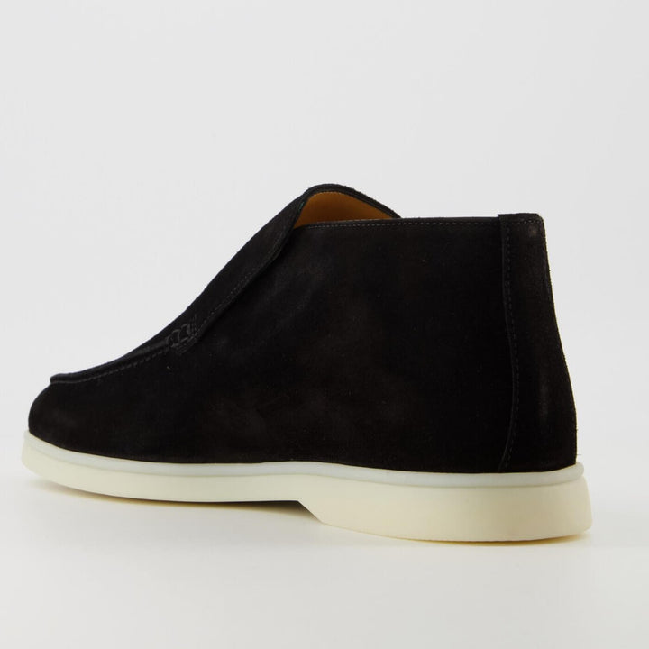Suede Ankle Loafers