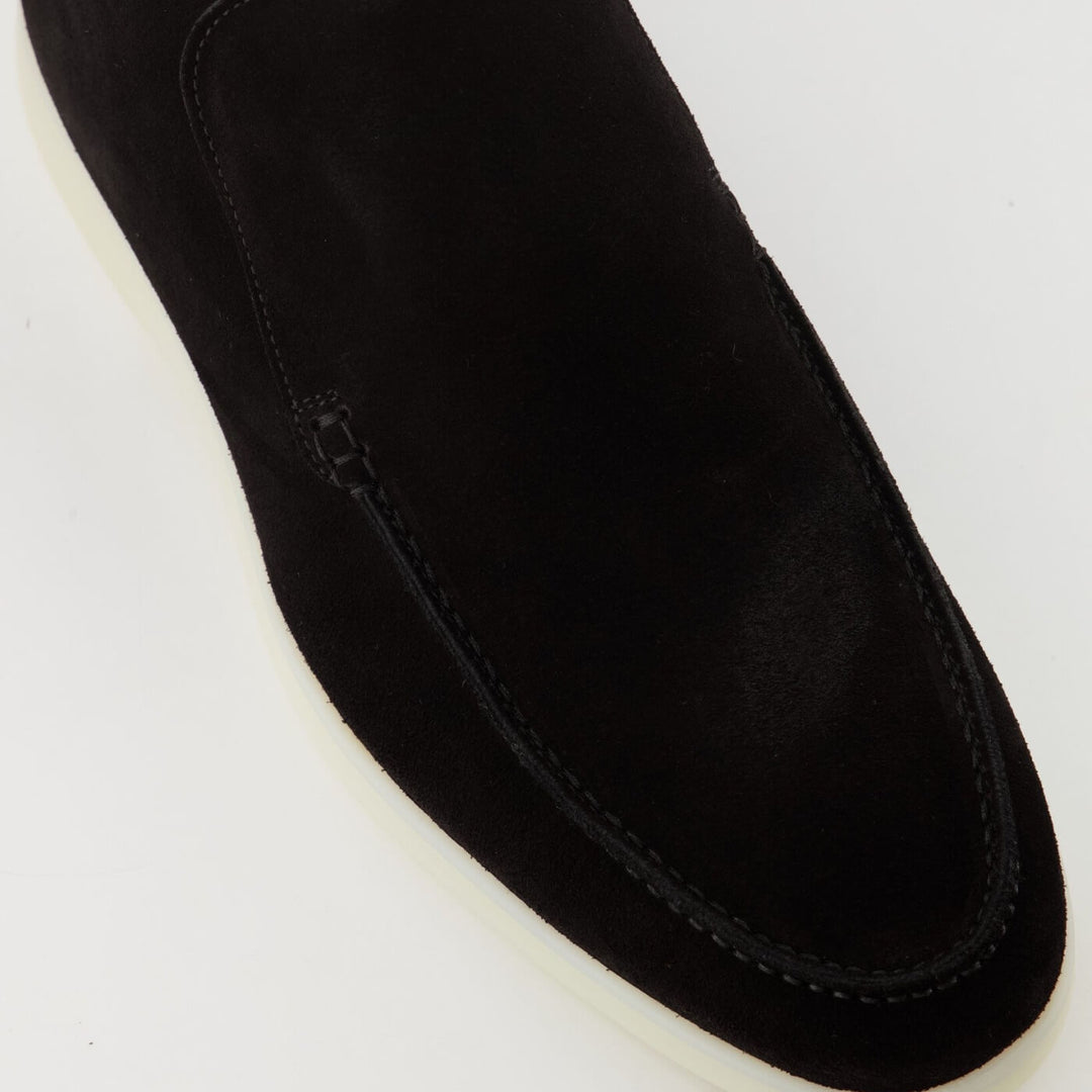 Suede Ankle Loafers