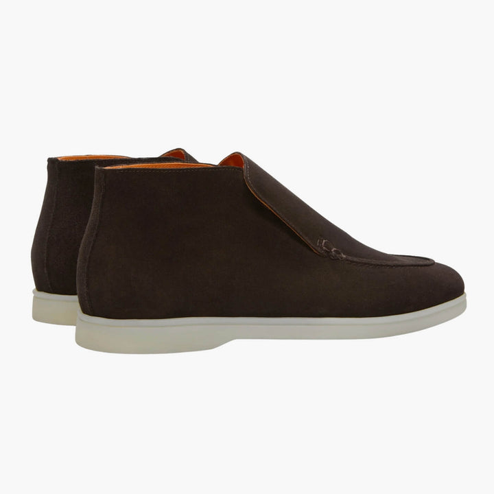 Suede Ankle Loafers