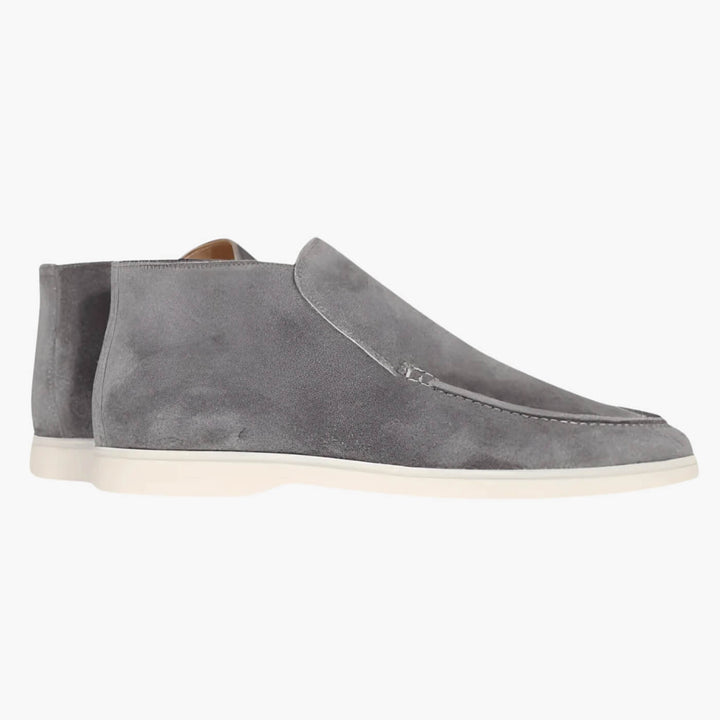 Suede Ankle Loafers