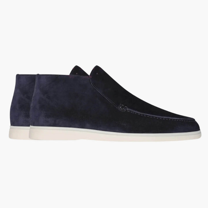 Suede Ankle Loafers