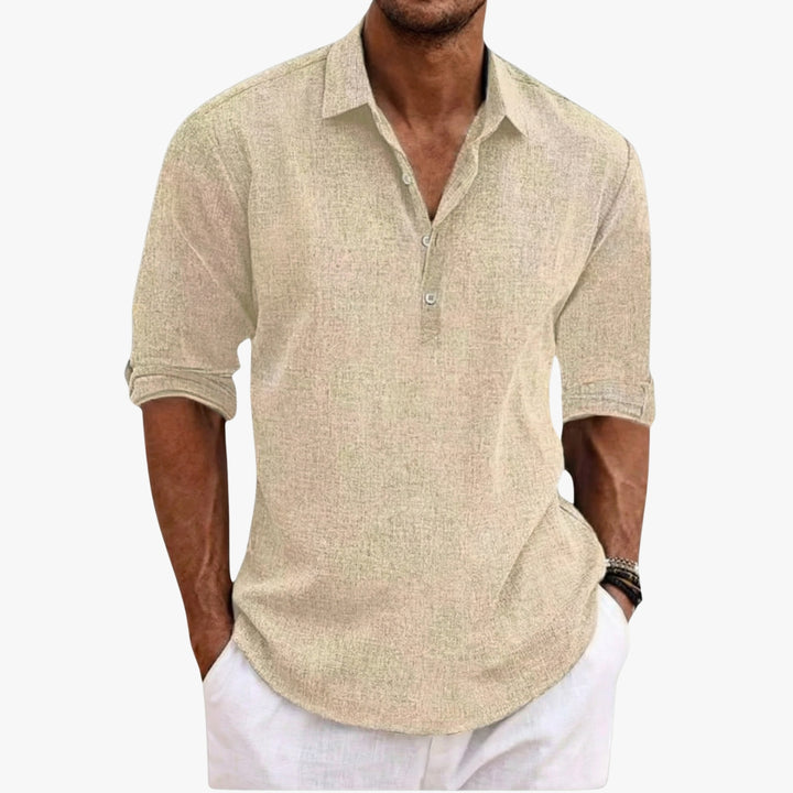 Linen Henley Shirt