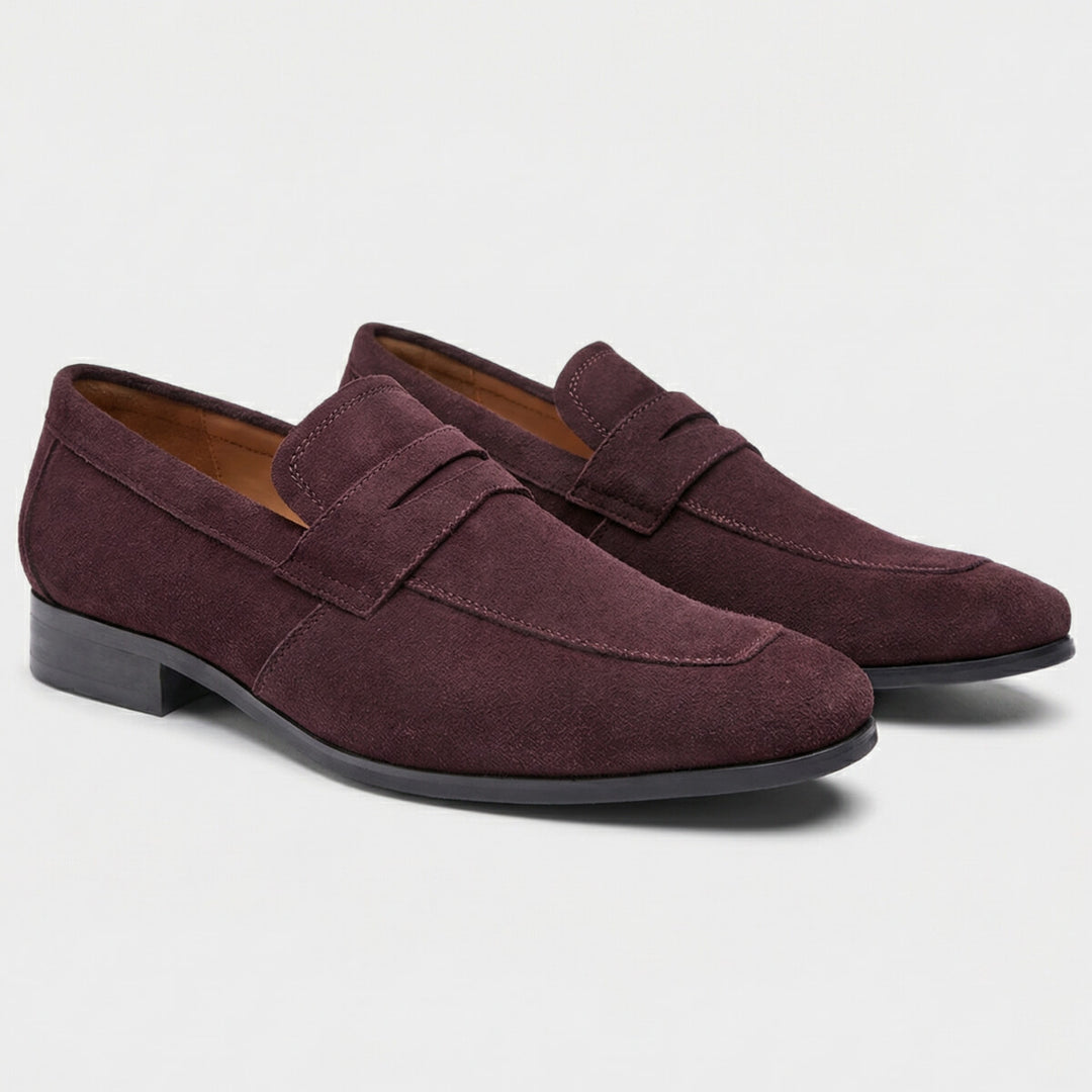 Suede Penny Loafers
