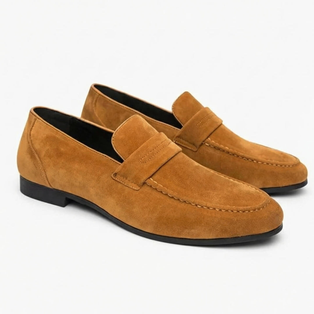 Suede Penny Loafers