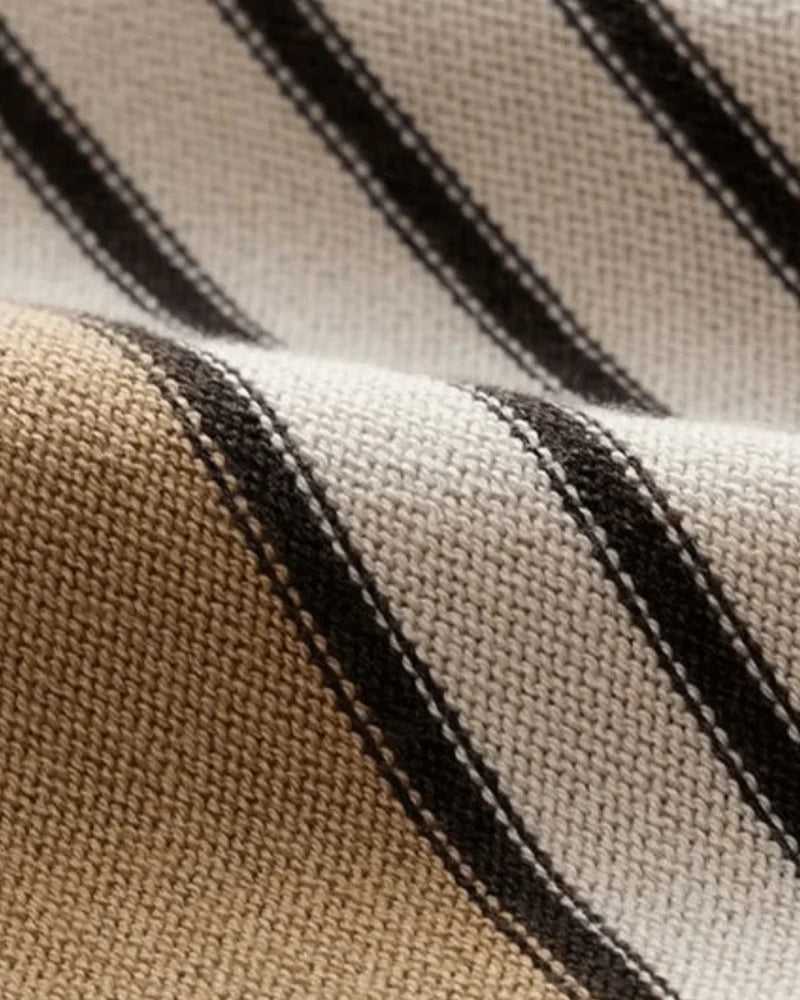 Striped Knitted Polo