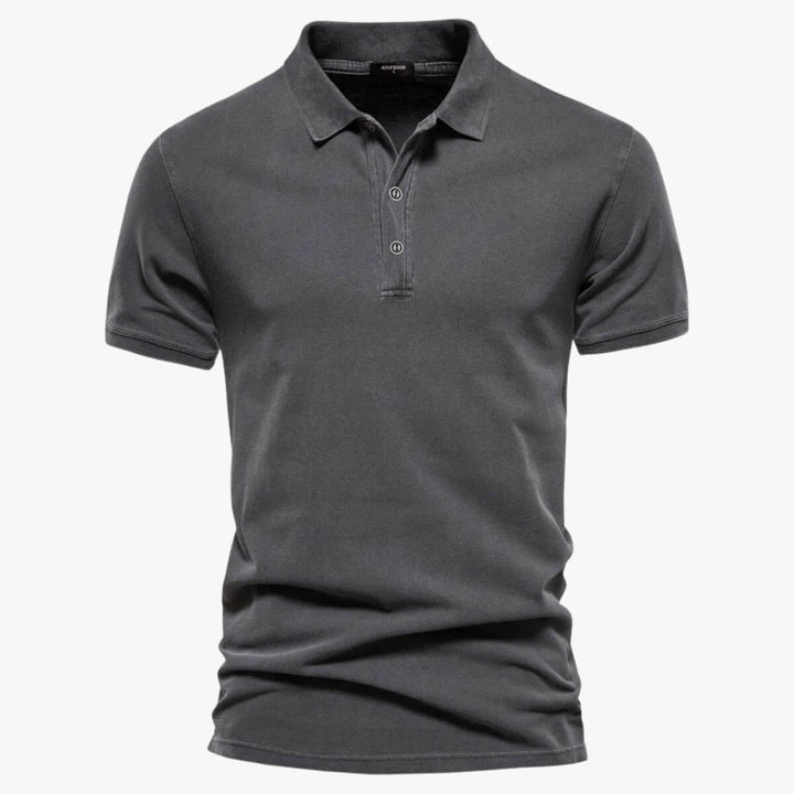 Washed Pique Polo